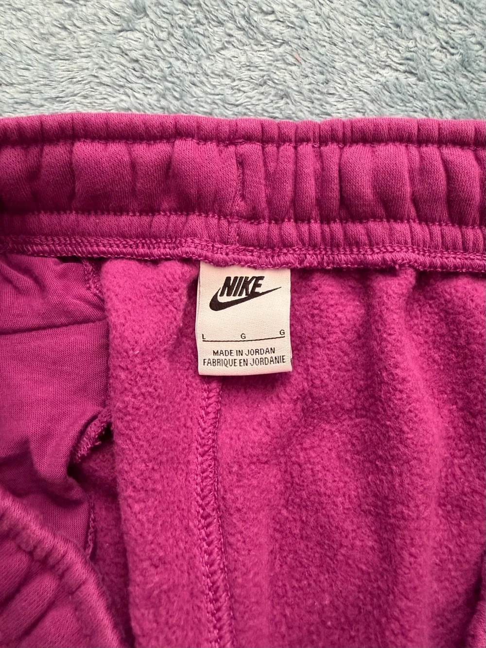 Nike Magenta Fleece Joggers with White Logo